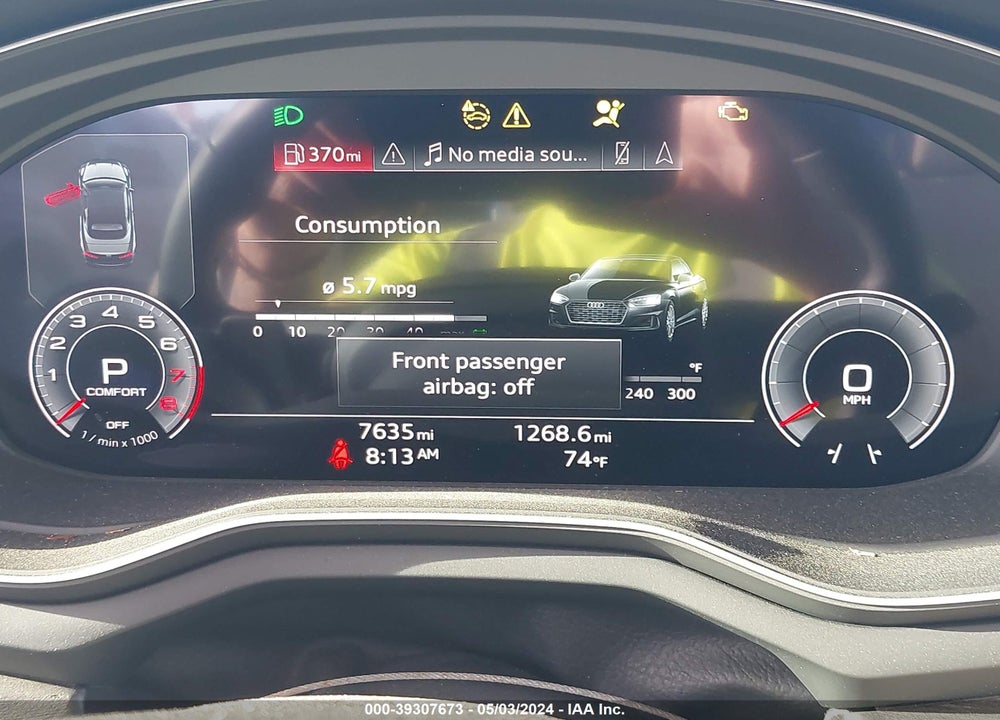 2023 AUDI A5 CABRIOLET PREMIUM PLUS 45 TFSI S LINE QUATTRO S TRONIC VIN: WAU4AGF50PN006675