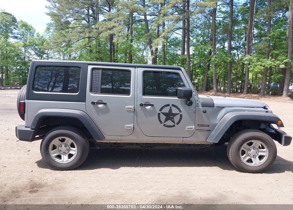 2018 JEEP WRANGLER JK UNLIMITED SPORT 4X4 VIN: 1C4BJWDG7JL829728