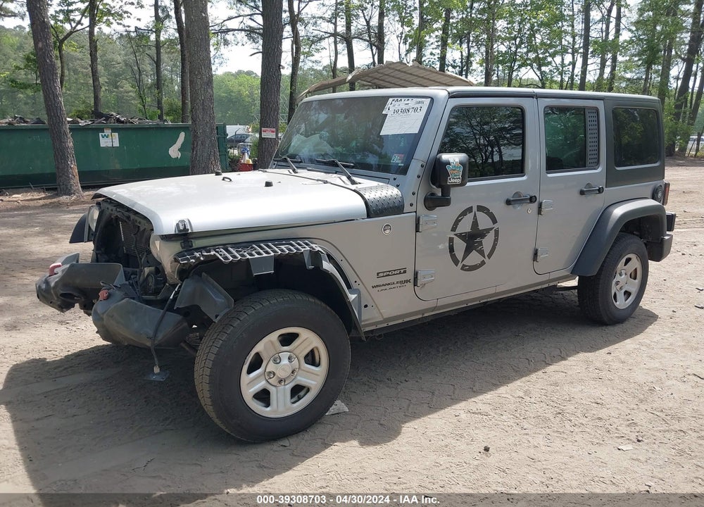 2018 JEEP WRANGLER JK UNLIMITED SPORT 4X4 VIN: 1C4BJWDG7JL829728