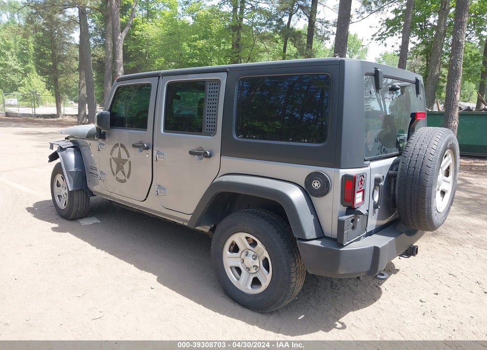 2018 JEEP WRANGLER JK UNLIMITED SPORT 4X4 VIN: 1C4BJWDG7JL829728