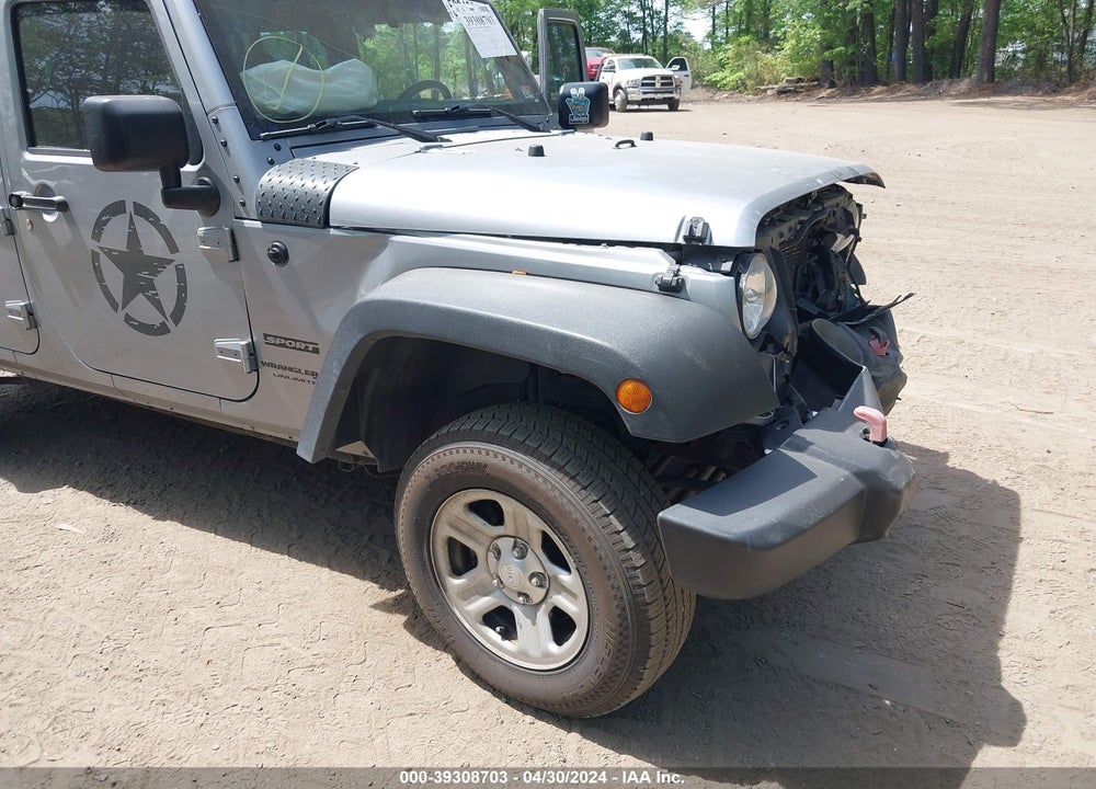 2018 JEEP WRANGLER JK UNLIMITED SPORT 4X4 VIN: 1C4BJWDG7JL829728
