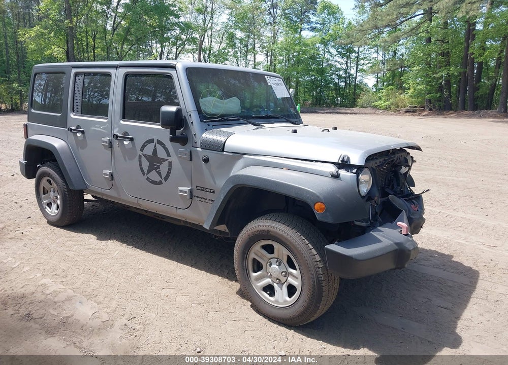 2018 JEEP WRANGLER JK UNLIMITED SPORT 4X4 VIN: 1C4BJWDG7JL829728