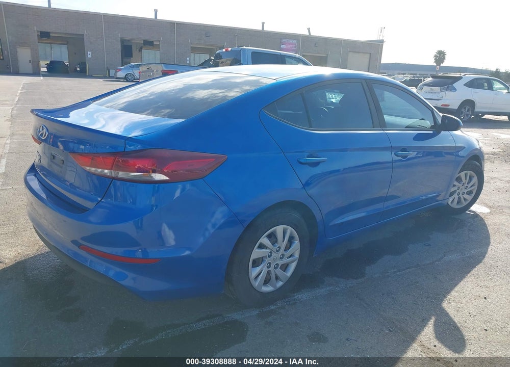 2018 HYUNDAI ELANTRA SE VIN: KMHD74LF7JU634898