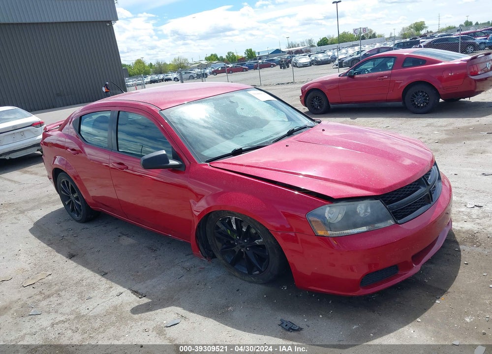 2014 DODGE AVENGER SE VIN: 1C3CDZAB9EN182821