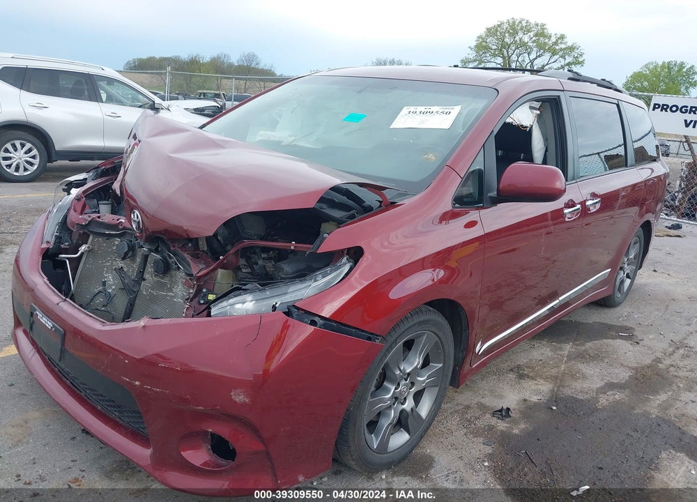 2015 TOYOTA SIENNA SE 8 PASSENGER VIN: 5TDXK3DC1FS686408