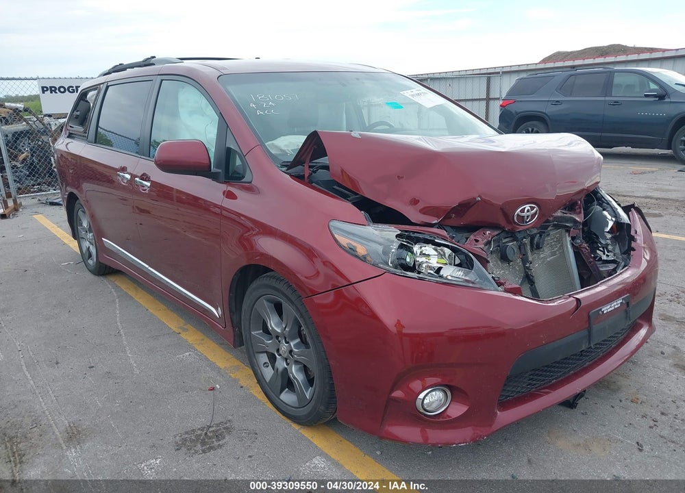 2015 TOYOTA SIENNA SE 8 PASSENGER VIN: 5TDXK3DC1FS686408