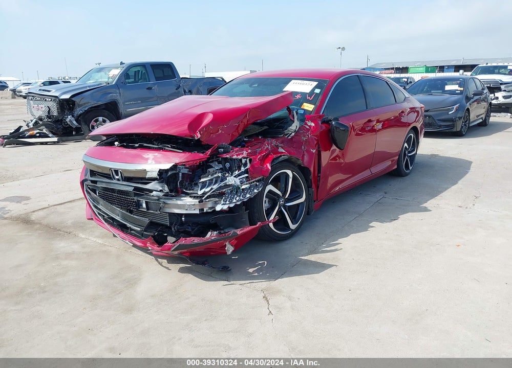 2022 HONDA ACCORD SPORT VIN: 1HGCV1F3XNA039381