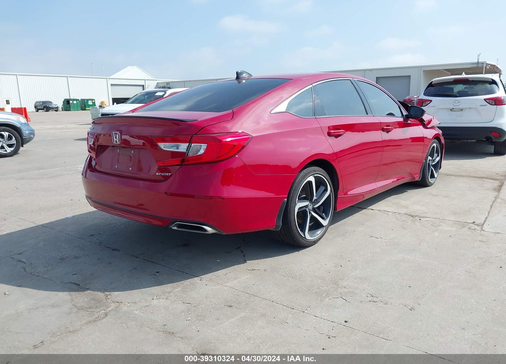 2022 HONDA ACCORD SPORT VIN: 1HGCV1F3XNA039381
