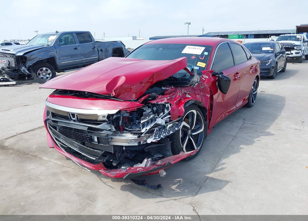 2022 HONDA ACCORD SPORT VIN: 1HGCV1F3XNA039381