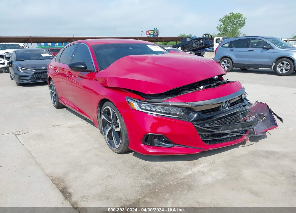2022 HONDA ACCORD SPORT VIN: 1HGCV1F3XNA039381