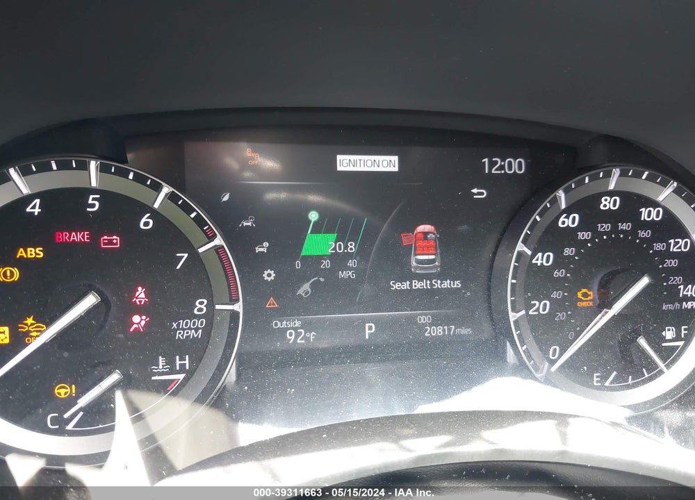 2022 TOYOTA HIGHLANDER XLE VIN: 5TDHZRAH1NS136434