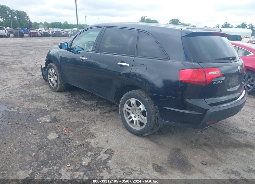2008 ACURA MDX TECHNOLOGY PACKAGE VIN: 2HNYD283X8H505210