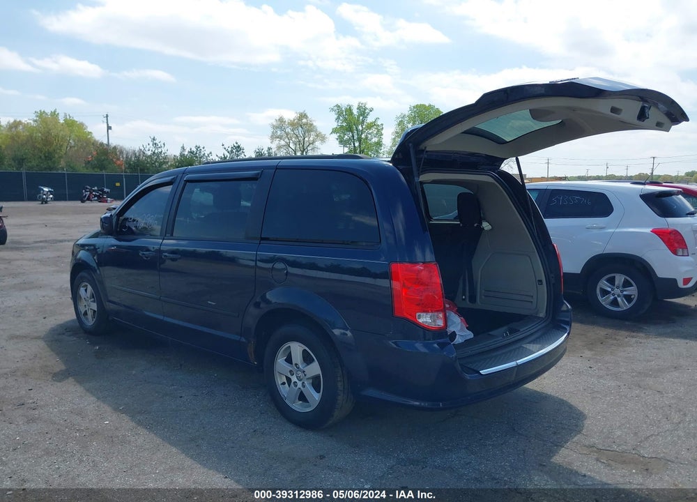 2013 DODGE GRAND CARAVAN SXT VIN: 2C4RDGCG6DR581190