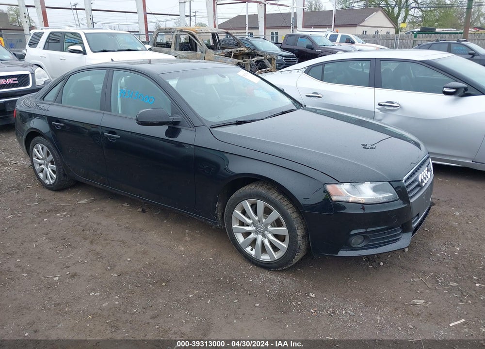 2012 AUDI A4 2.0T PREMIUM VIN: WAUBFAFL7CN020569
