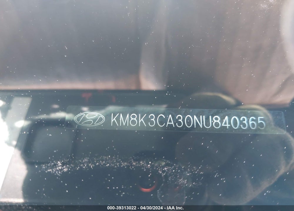 2022 HYUNDAI KONA N LINE VIN: KM8K3CA30NU840365