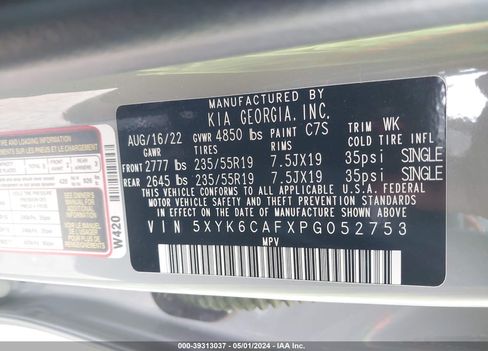 2023 KIA SPORTAGE X LINE VIN: 5XYK6CAFXPG052753