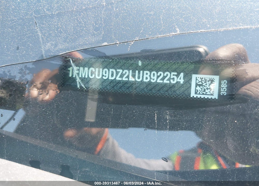 2020 FORD ESCAPE TITANIUM HYBRID VIN: 1FMCU9DZ2LUB92254