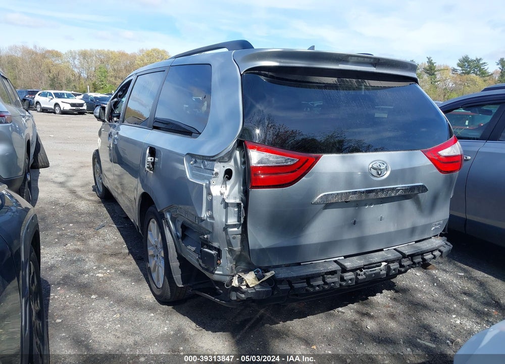 2015 TOYOTA SIENNA LIMITED PREMIUM 7 PASSENGER VIN: 5TDDK3DC9FS115431