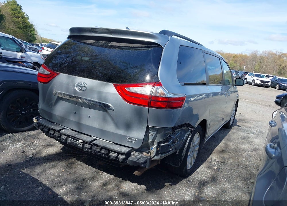 2015 TOYOTA SIENNA LIMITED PREMIUM 7 PASSENGER VIN: 5TDDK3DC9FS115431