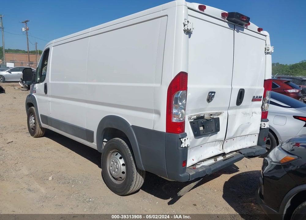 2017 RAM PROMASTER 1500 LOW ROOF 136 WB VIN: 3C6TRVAG4HE542904