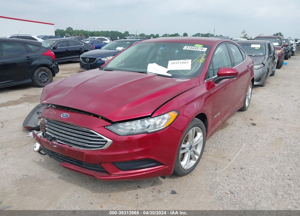 2018 FORD FUSION HYBRID SE VIN: 3FA6P0LU4JR160989