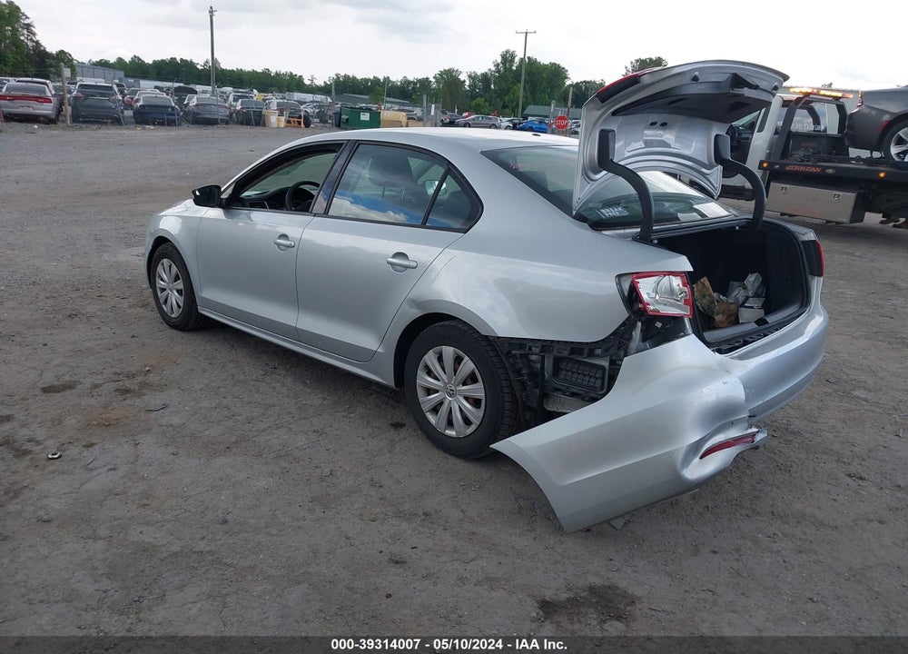 2014 VOLKSWAGEN JETTA 2.0L S VIN: 3VW1K7AJ5EM384860