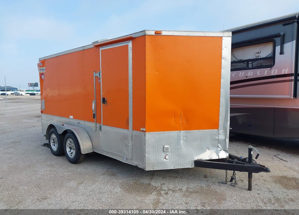 2014 CARGO CRAFT, INC ENCLOSED CARGO TRAIL VIN: 4D6EB1620DA032437