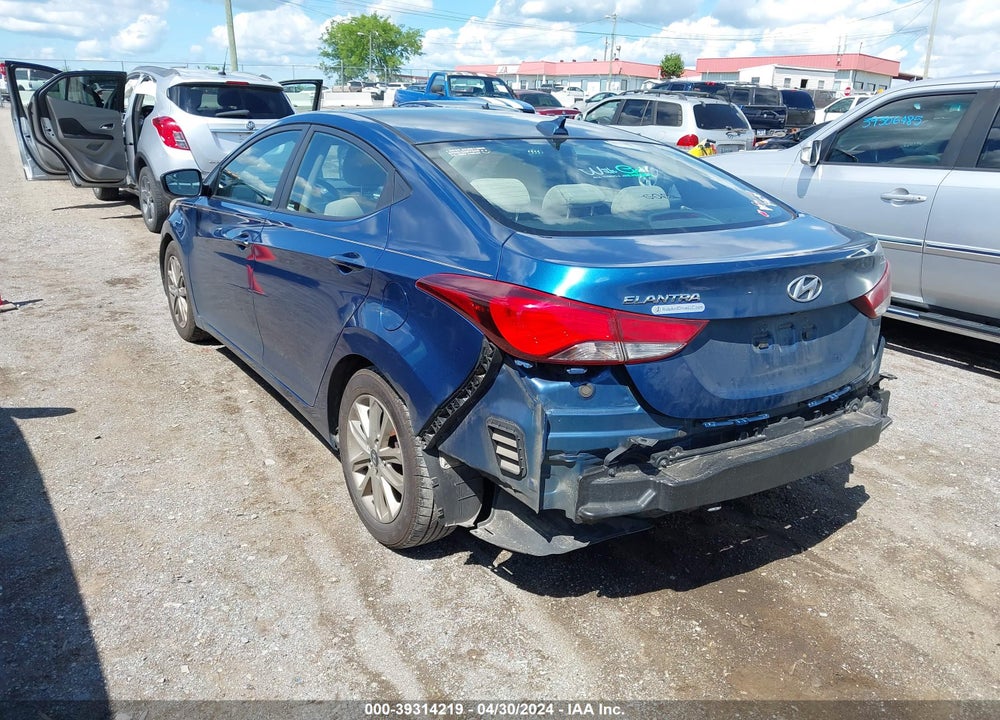 2016 HYUNDAI ELANTRA SE VIN: KMHDH4AE8GU618872