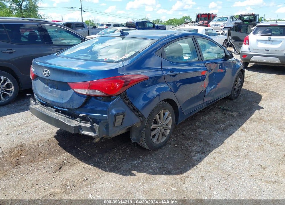 2016 HYUNDAI ELANTRA SE VIN: KMHDH4AE8GU618872