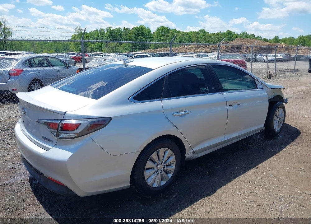 2016 HYUNDAI SONATA HYBRID SE VIN: KMHE24L15GA029053