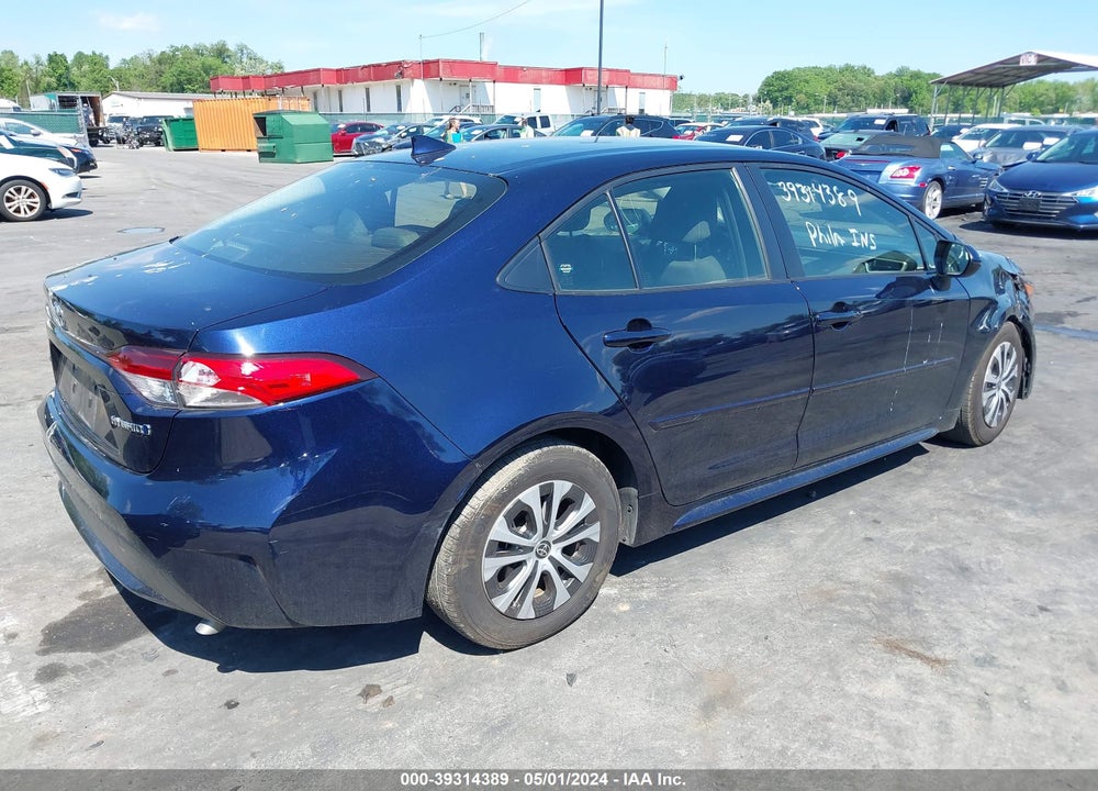 2022 TOYOTA COROLLA HYBRID LE VIN: JTDEAMDE6NJ058387