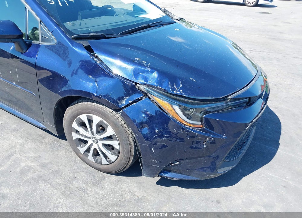 2022 TOYOTA COROLLA HYBRID LE VIN: JTDEAMDE6NJ058387