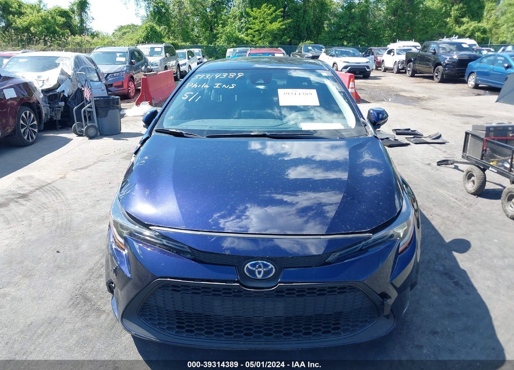 2022 TOYOTA COROLLA HYBRID LE VIN: JTDEAMDE6NJ058387