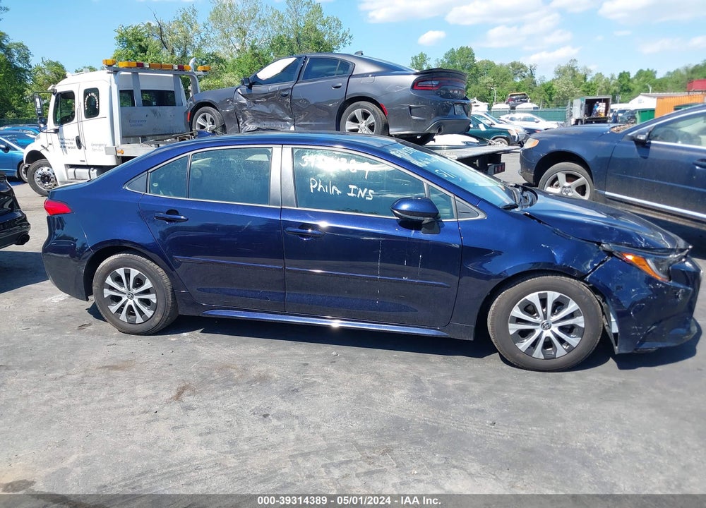 2022 TOYOTA COROLLA HYBRID LE VIN: JTDEAMDE6NJ058387