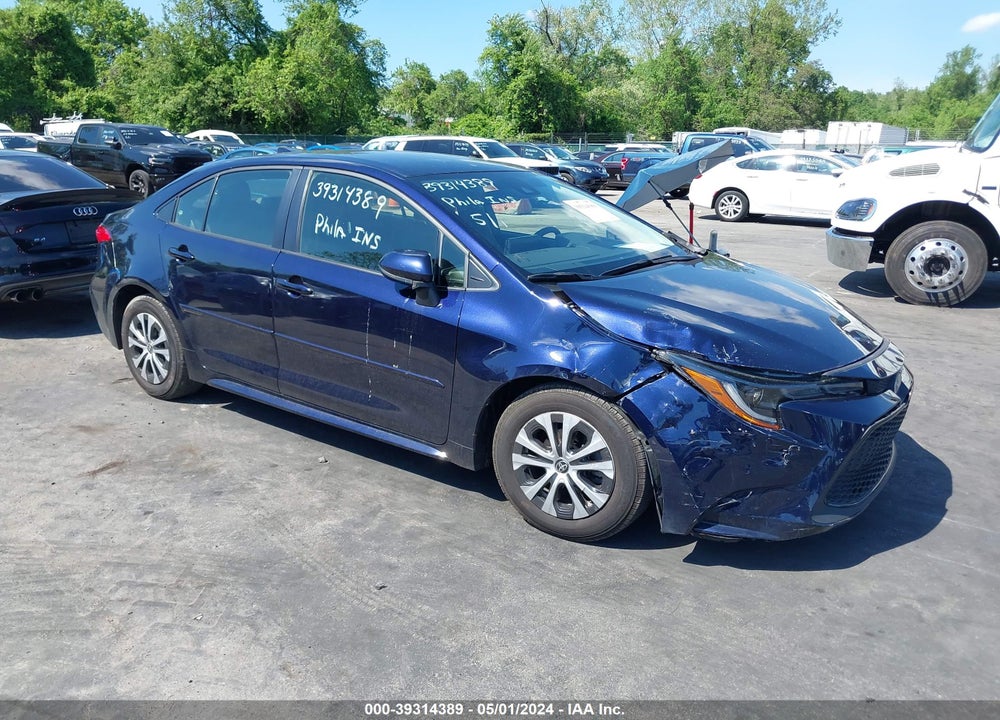 2022 TOYOTA COROLLA HYBRID LE VIN: JTDEAMDE6NJ058387