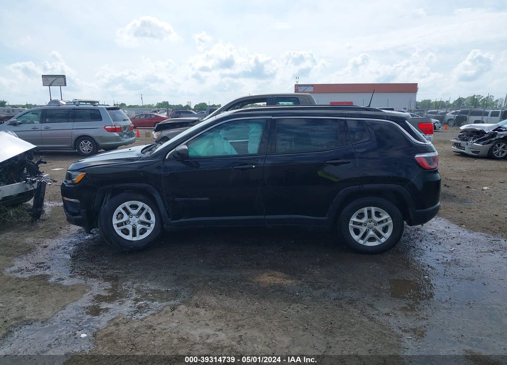 2019 JEEP COMPASS SPORT FWD VIN: 3C4NJCAB5KT789076