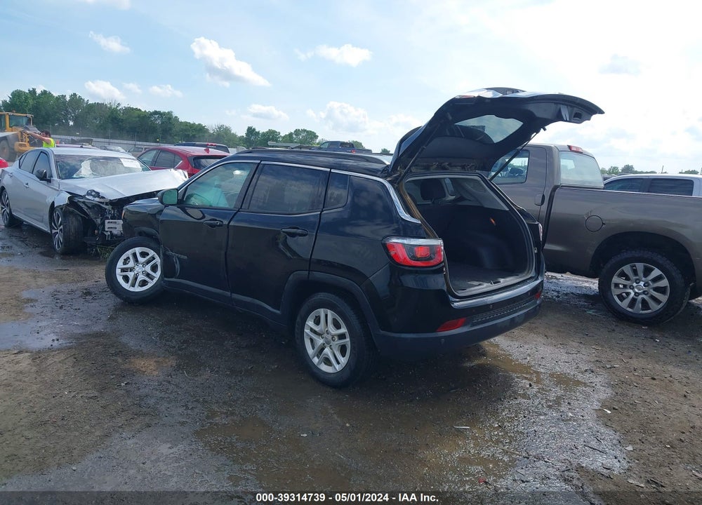 2019 JEEP COMPASS SPORT FWD VIN: 3C4NJCAB5KT789076