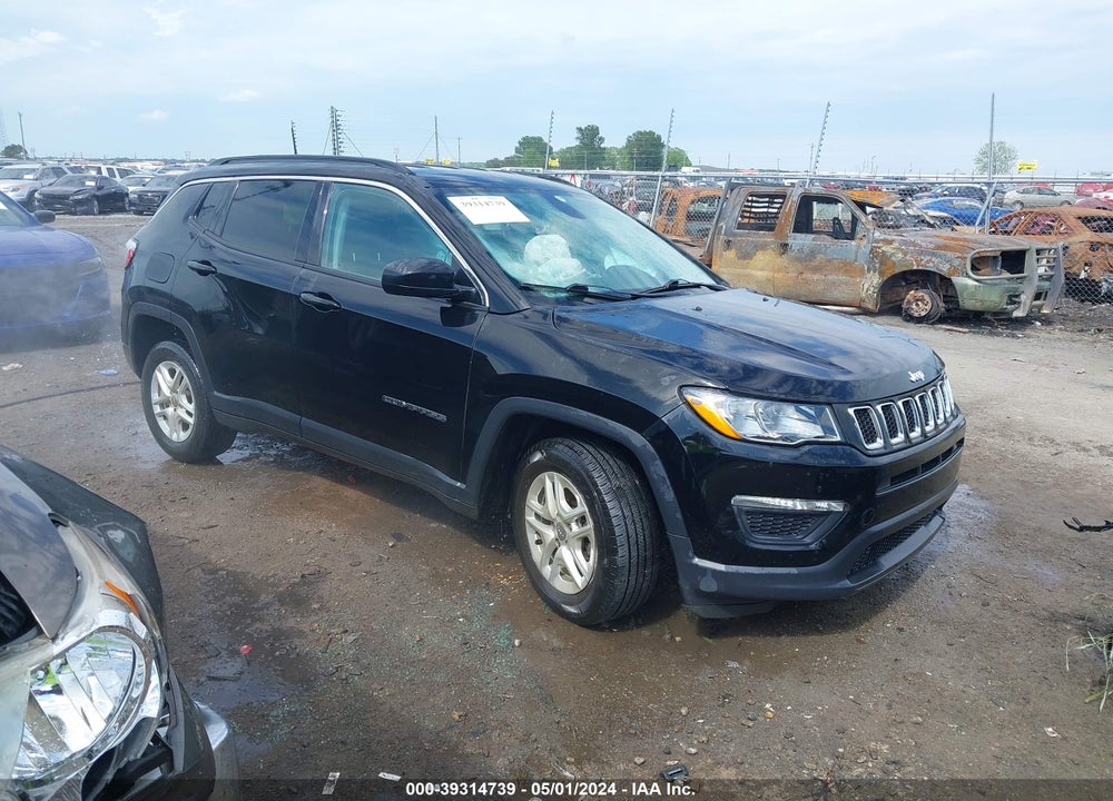 2019 JEEP COMPASS SPORT FWD VIN: 3C4NJCAB5KT789076