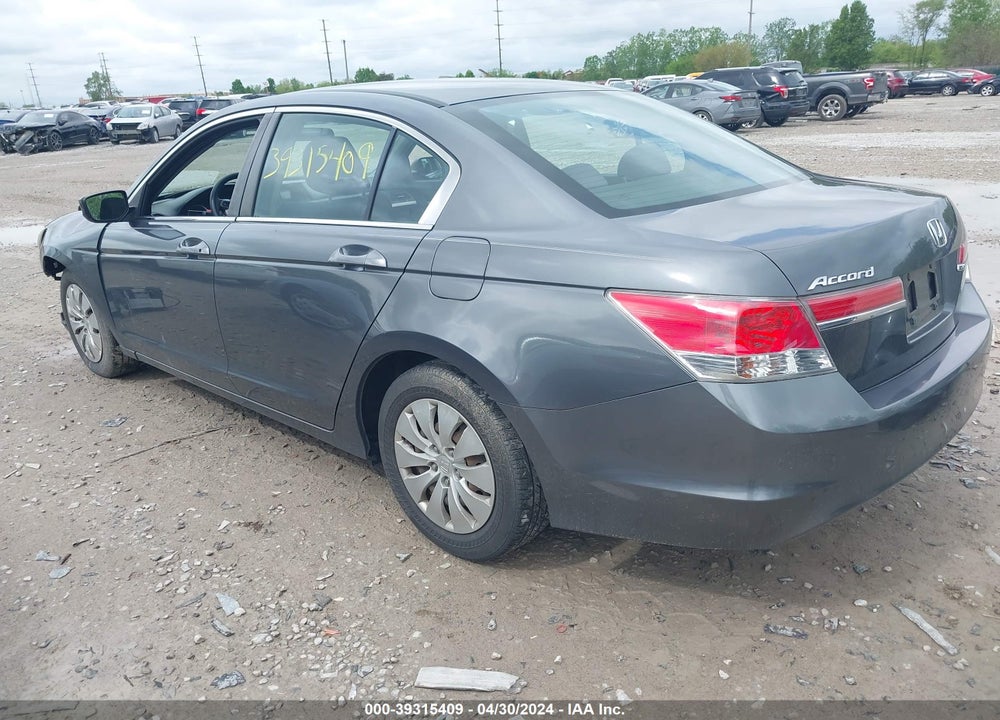2012 HONDA ACCORD 2.4 LX VIN: 1HGCP2F3XCA129837