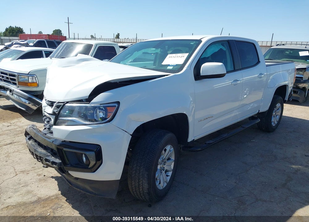 2022 CHEVROLET COLORADO 2WD SHORT BOX LT VIN: 1GCGSCEN4N1136924