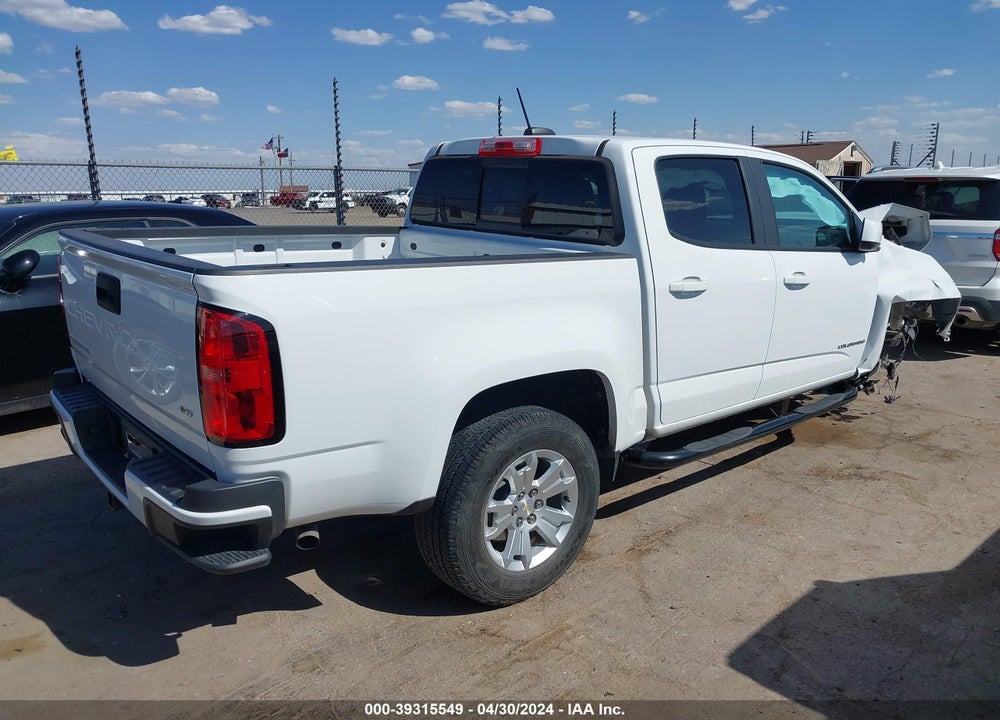 2022 CHEVROLET COLORADO 2WD SHORT BOX LT VIN: 1GCGSCEN4N1136924