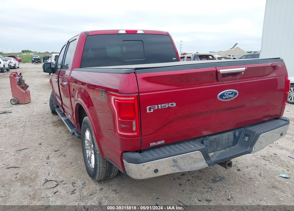 2017 FORD F-150 LARIAT VIN: 1FTEW1EGXHKC48899