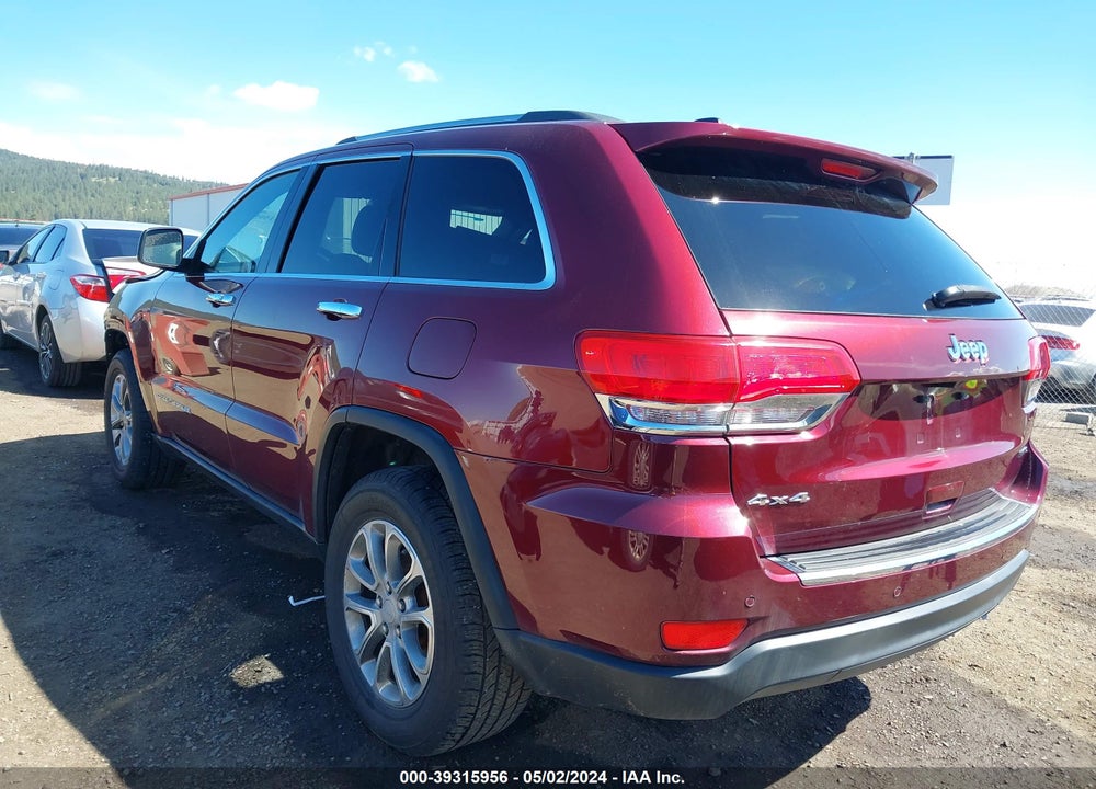 2016 JEEP GRAND CHEROKEE LIMITED VIN: 1C4RJFBG2GC354323
