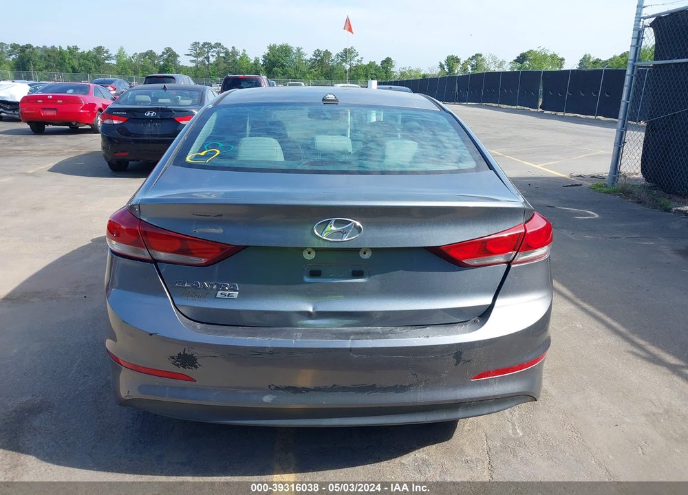 2017 HYUNDAI ELANTRA SE VIN: KMHD74LF5HU110353