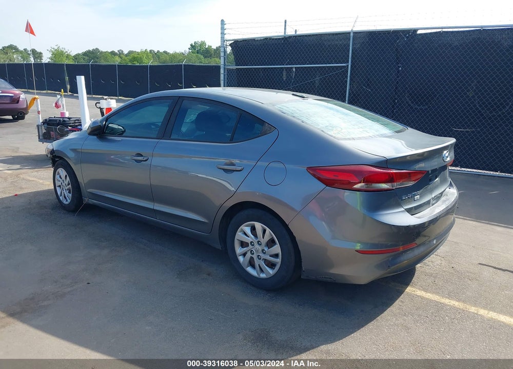 2017 HYUNDAI ELANTRA SE VIN: KMHD74LF5HU110353
