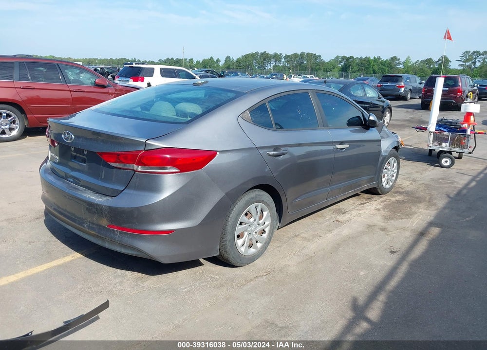 2017 HYUNDAI ELANTRA SE VIN: KMHD74LF5HU110353