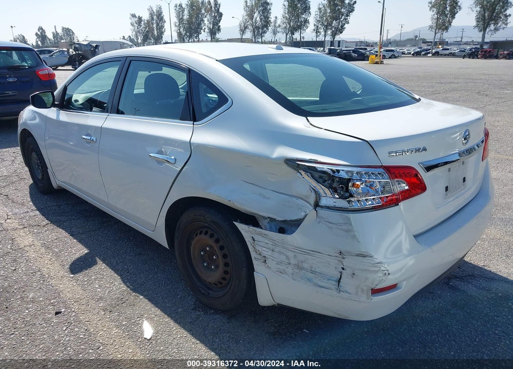2015 NISSAN SENTRA SV VIN: 3N1AB7AP8FL694048