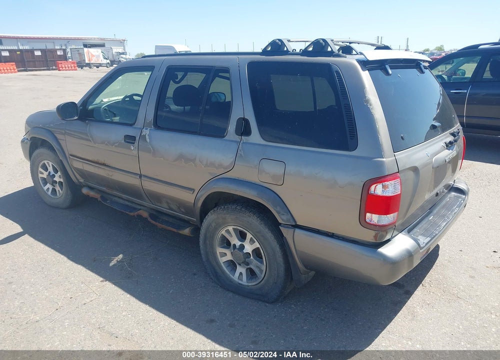 2001 NISSAN PATHFINDER SE VIN: JN8DR09Y21W593959