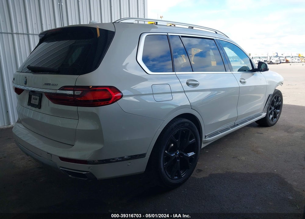 2022 BMW X7 XDRIVE40I VIN: 5UXCW2C09N9K61731