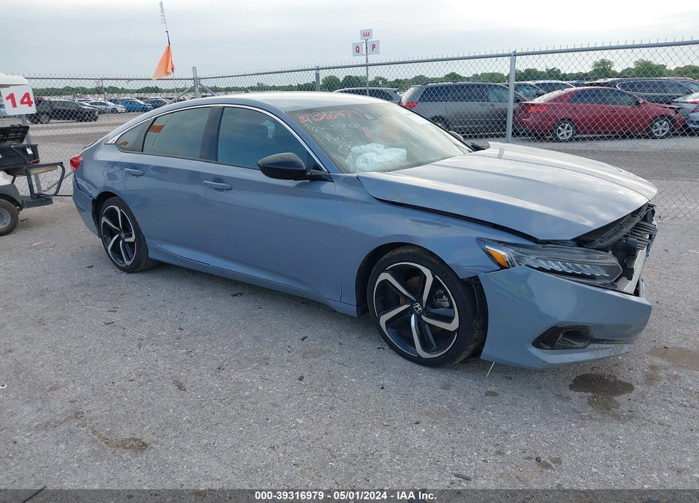 2022 HONDA ACCORD SPORT VIN: 1HGCV1F30NA027479
